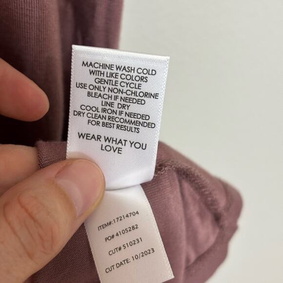 NWT Torrid Maxi Super Soft Scoop Neck Slit Dress in Rose Taupe - Size 1X - Picture 8 of 8